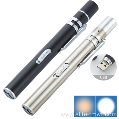 Stainless Steel Medical Pen Flashlight